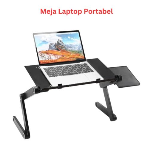 Meja Laptop Portabel Lipat Alumunium 1